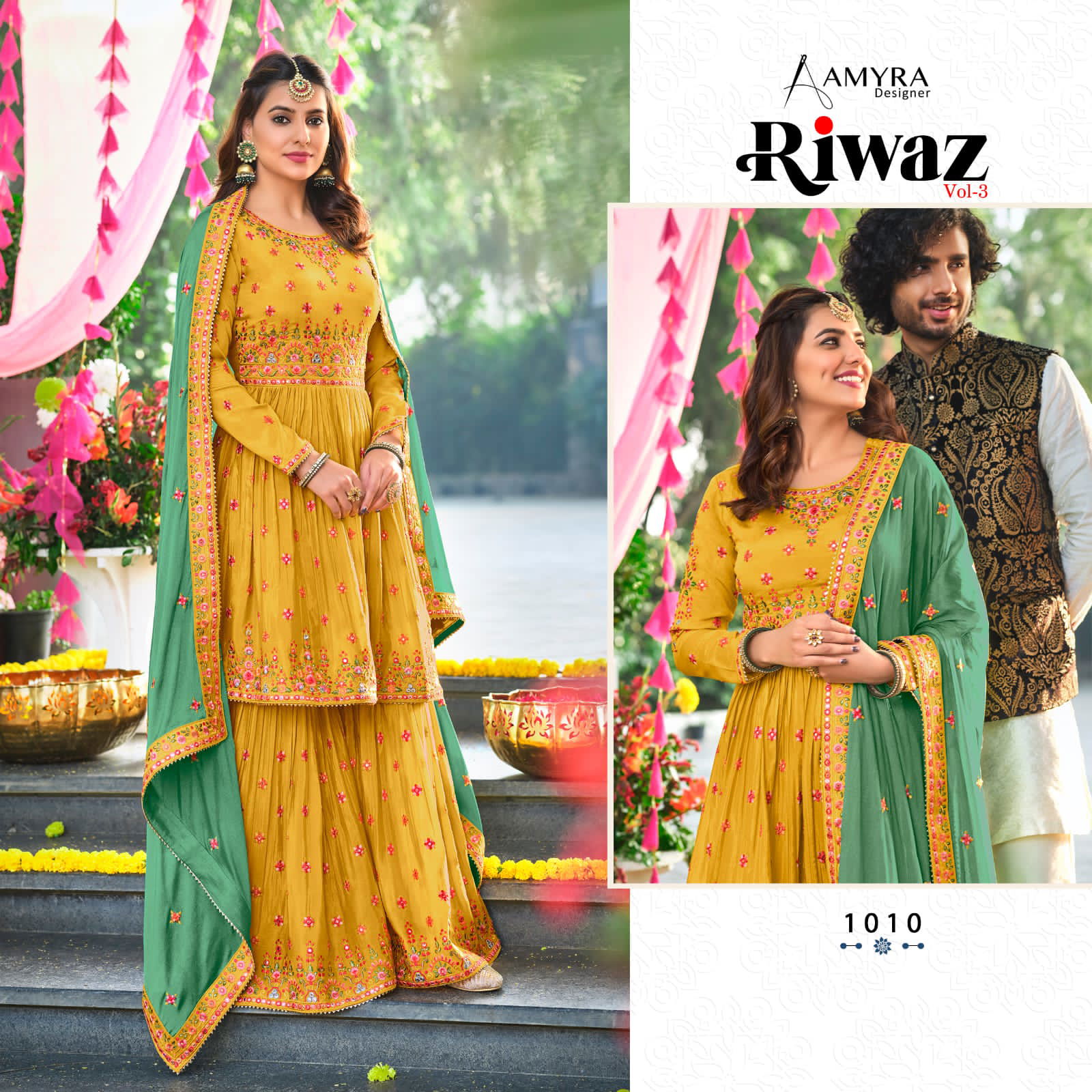Amyra Riwaz 3 Heavy Wedding Wear Latest Designer Salwar Kameez Collection
